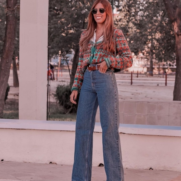 Zara knit jacquard jacket - Picture 7 of 16